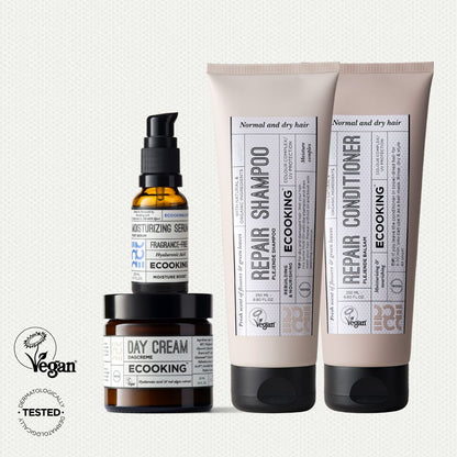 KOMPLEKTS AR DIENAS KRĒMU UN MITRINOŠU SERUMU