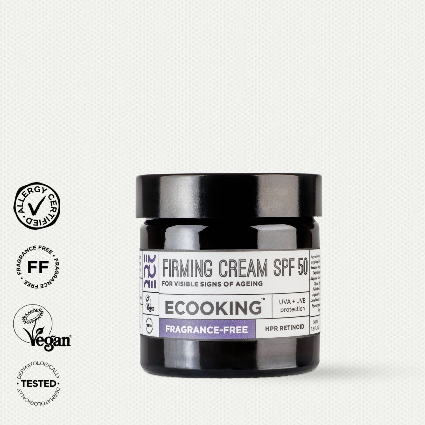 NOSTIPRINOŠS DIENAS KRĒMS ar SPF 50 bez smaržvielām, 50ml